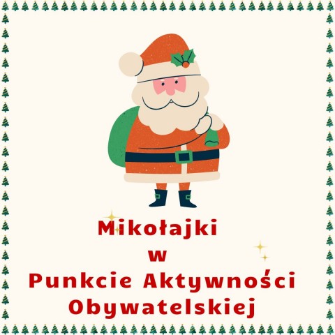 Obraz Mikołaja w Punkcie Aktywności Obywatelskiej