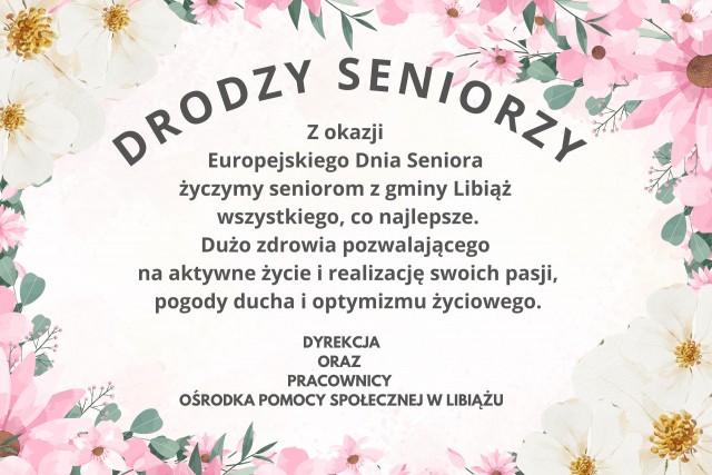 Z okazji Europejskiego Dnia Seniora, przypadającego na 20 października.